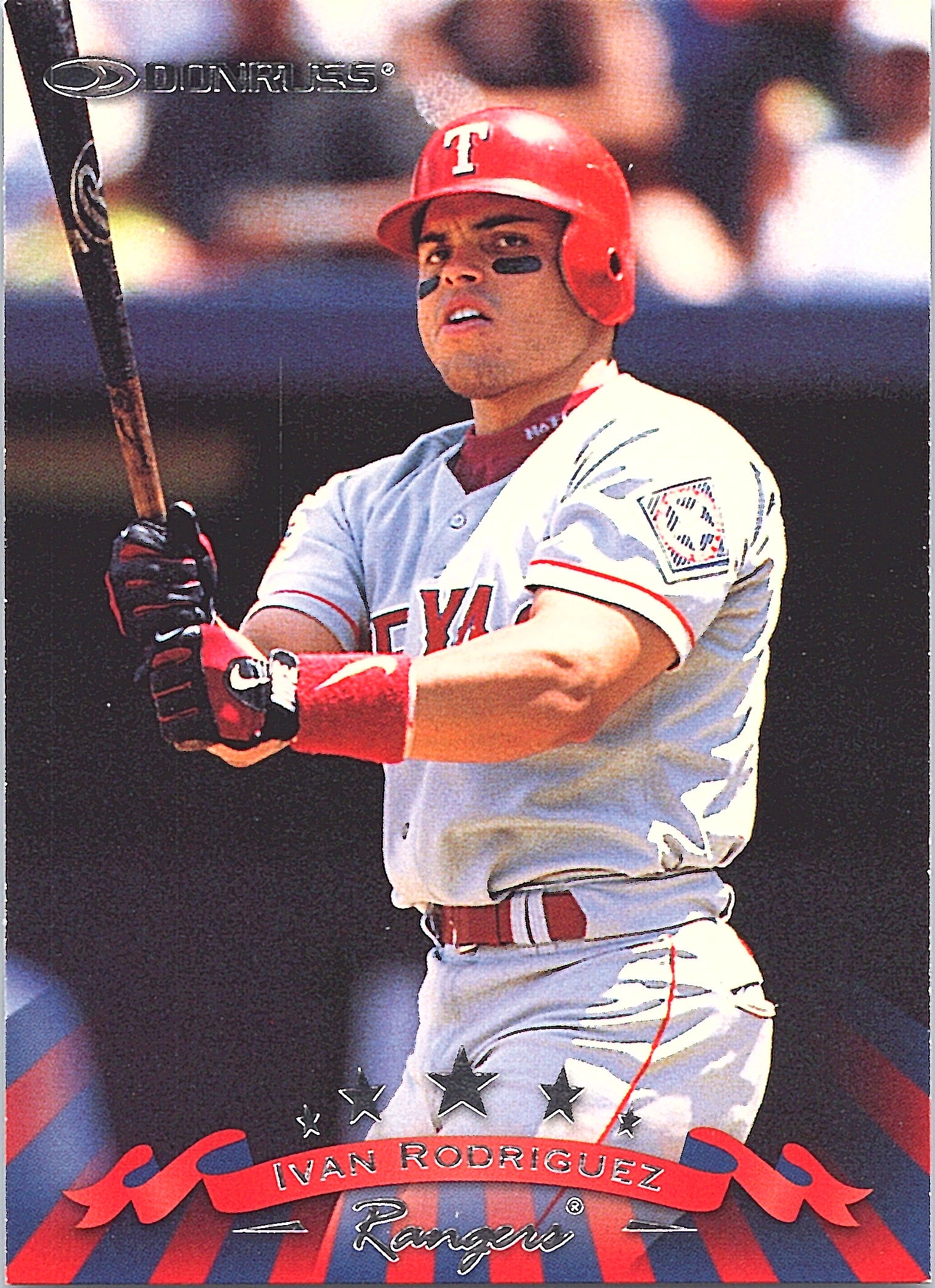1998 Donruss Days Ivan Rodriguez #3 Texas Rangers Excellent