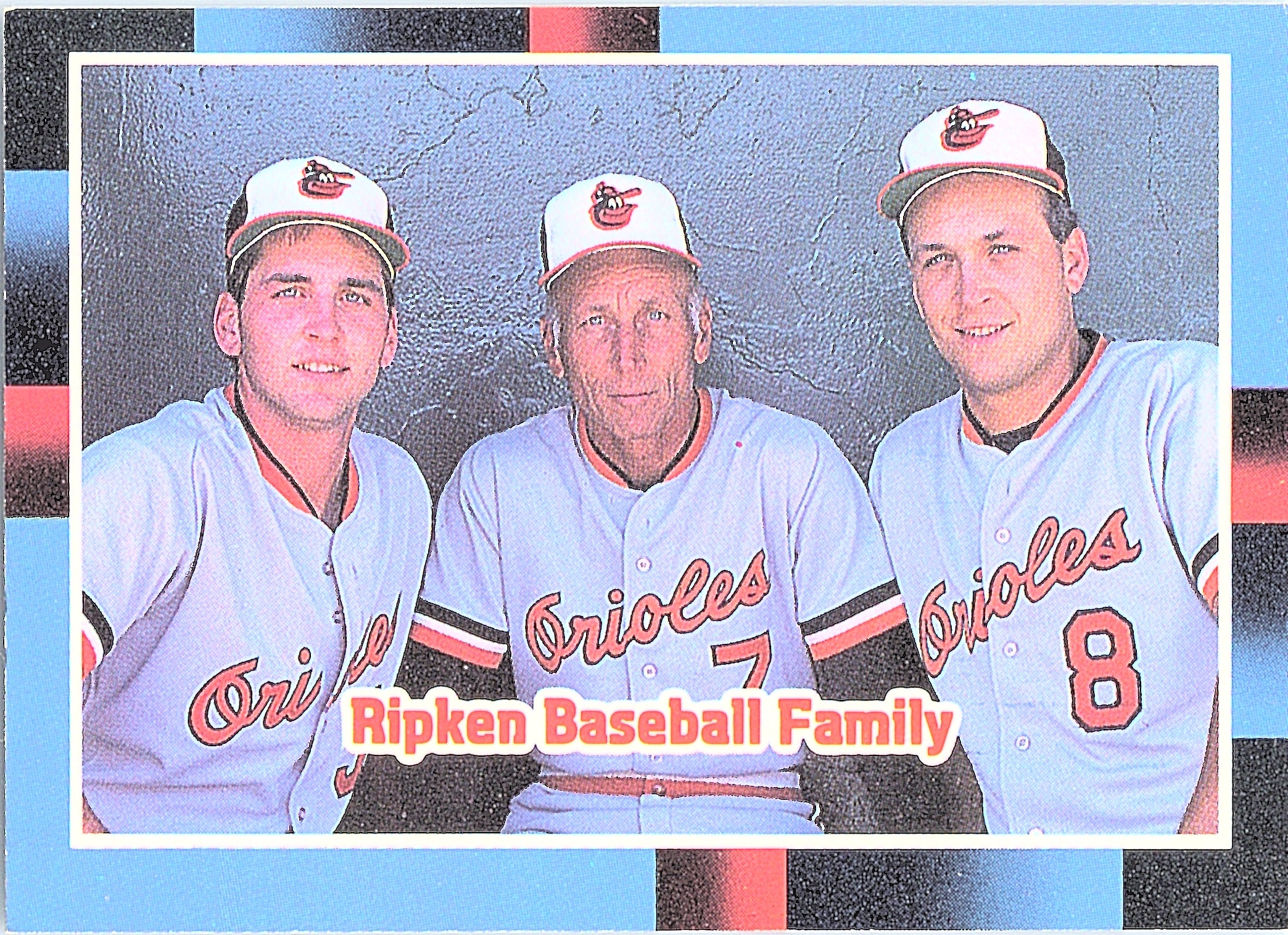 1988 Donruss Billy Ripken / Cal Ripken Sr. / Cal Ripken Jr. #625 Excellent
