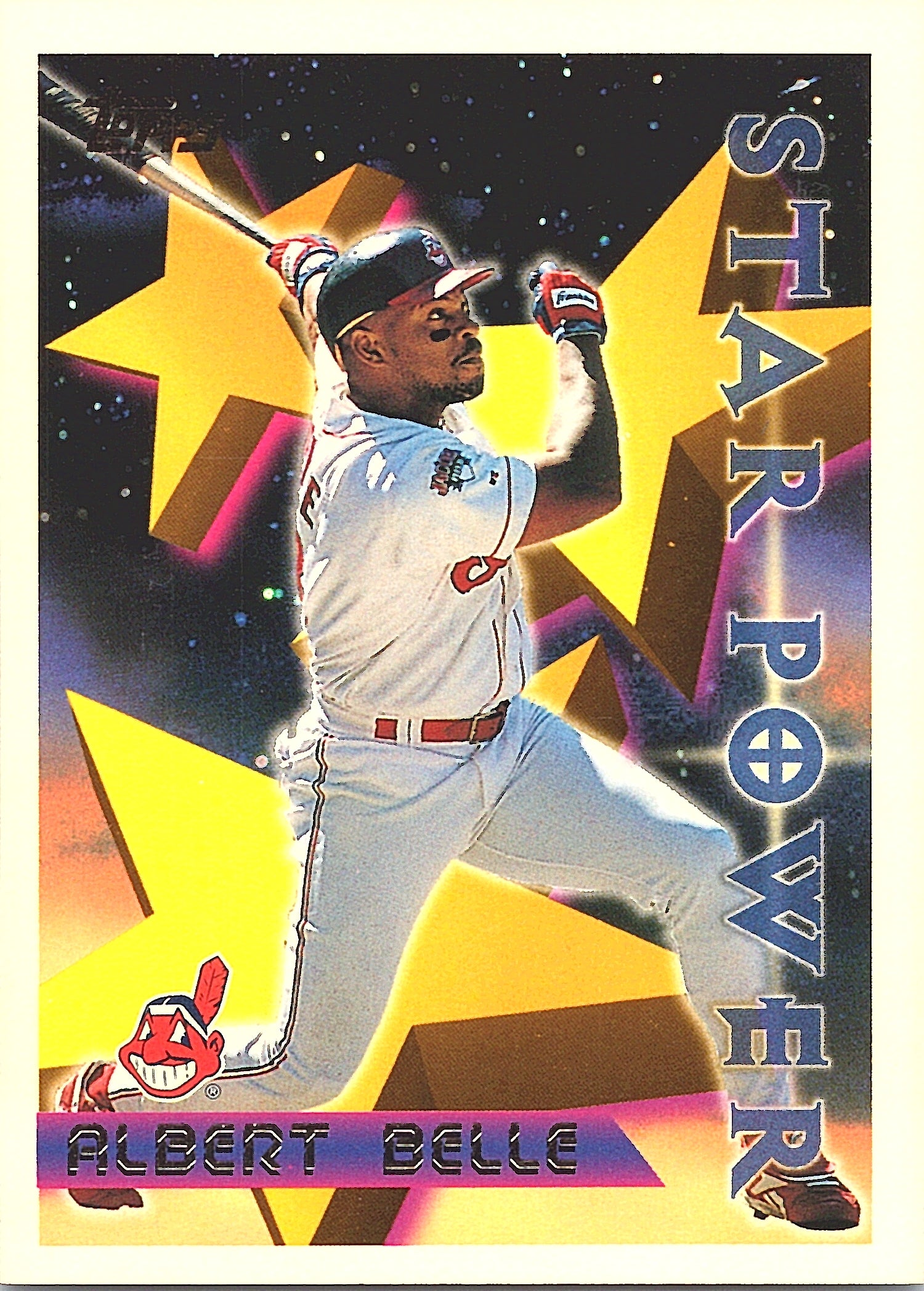1996 Topps Albert Belle #223 Cleveland Indians Excellent