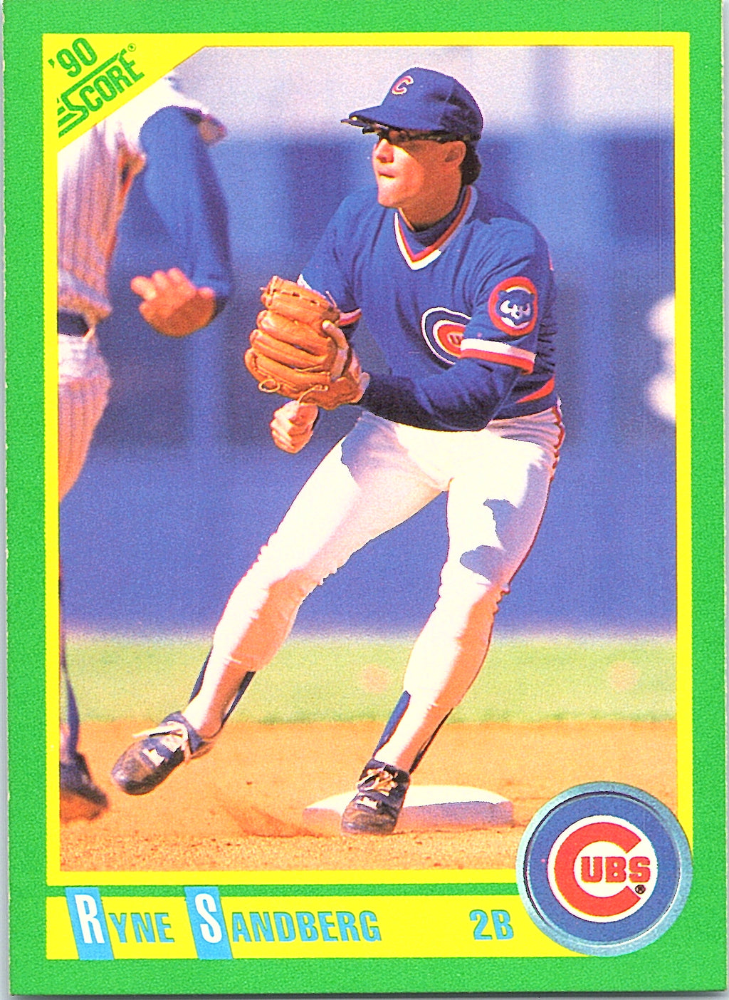 1990 Score Ryne Sandberg #90 Chicago Cubs Excellent