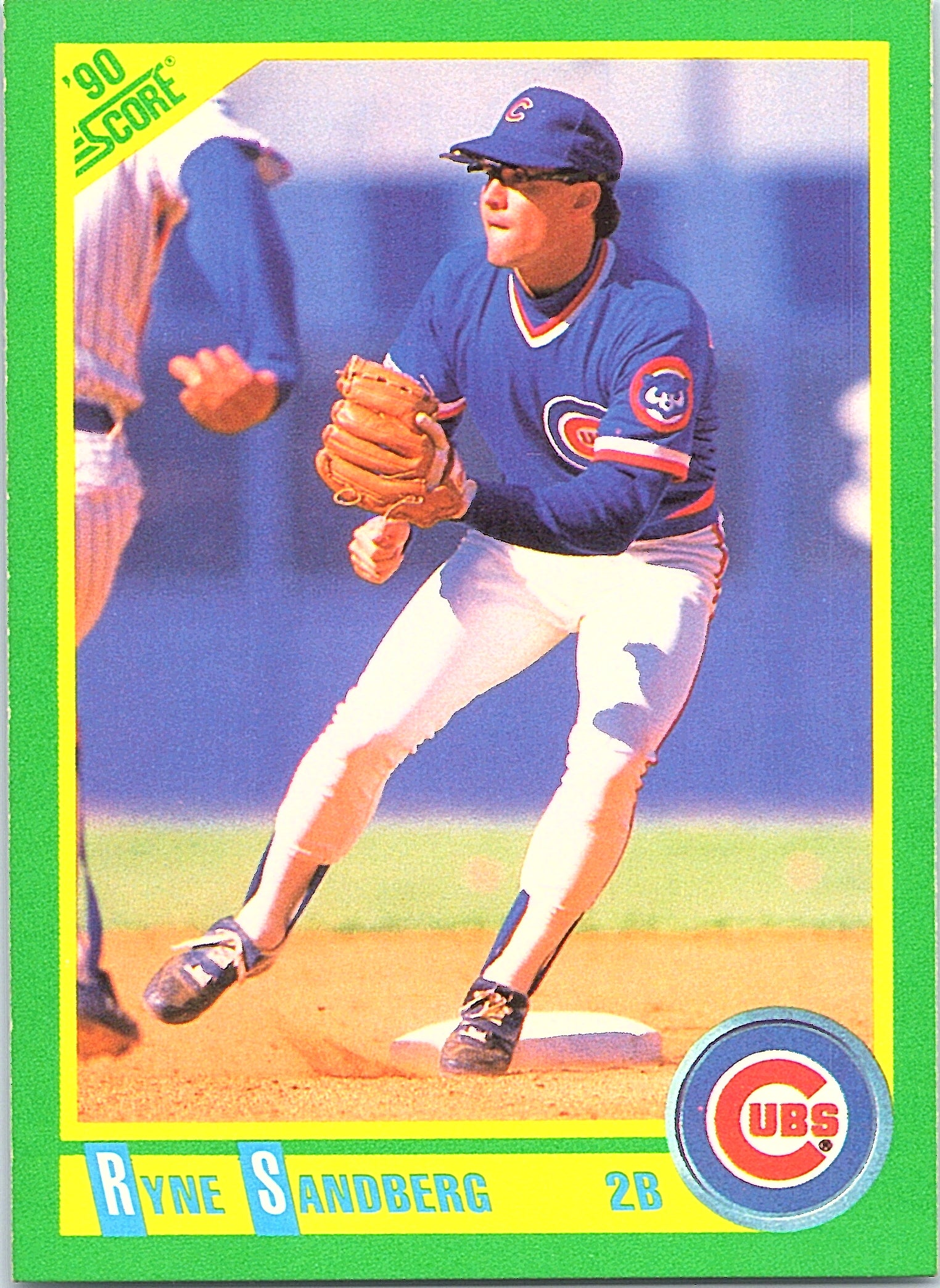 1990 Score Ryne Sandberg #90 Chicago Cubs Excellent