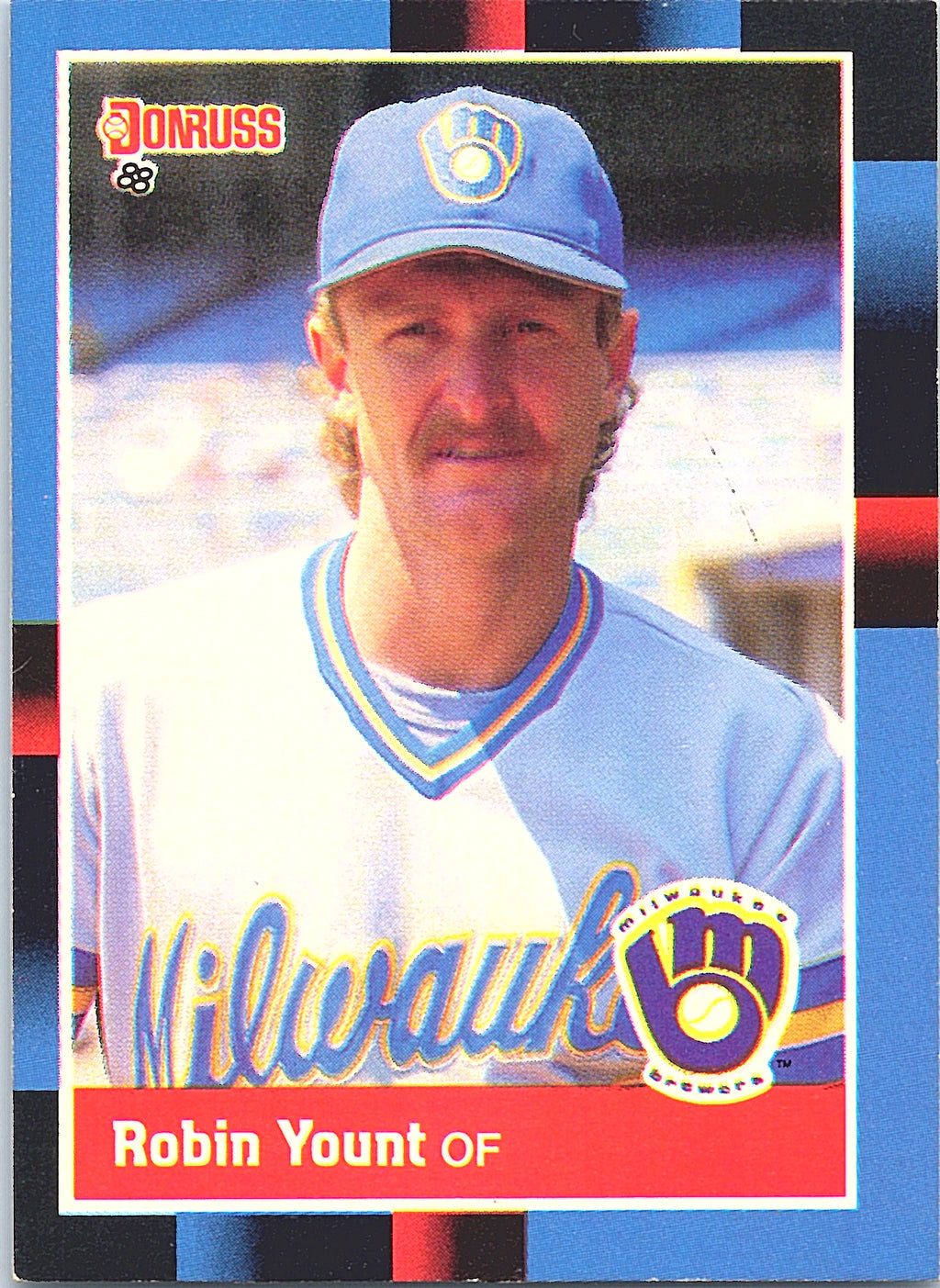 1988 Donruss Robin Yount #295b Milwaukee Brewers Excellent