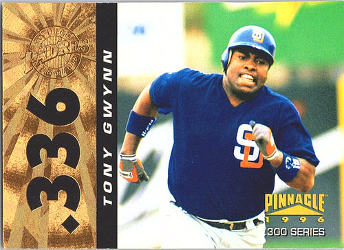 1996 Pinnacle Tony Gwynn #336 San Diego Padres Excellent
