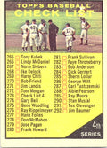 1961 Topps 4th Series Checklist: 265-352 #273a Excellent