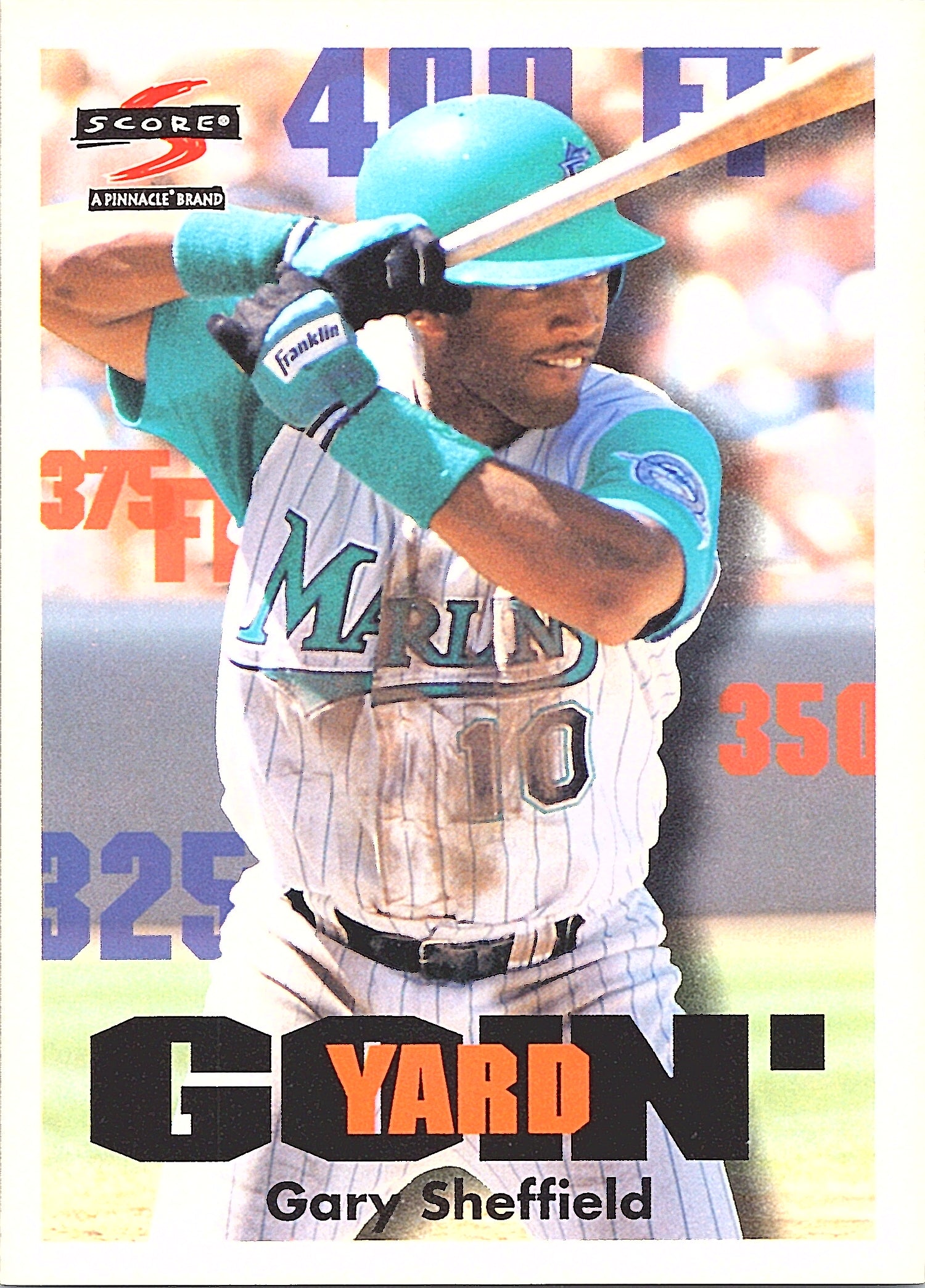 1997 Score Gary Sheffield #515 Florida Marlins Excellent