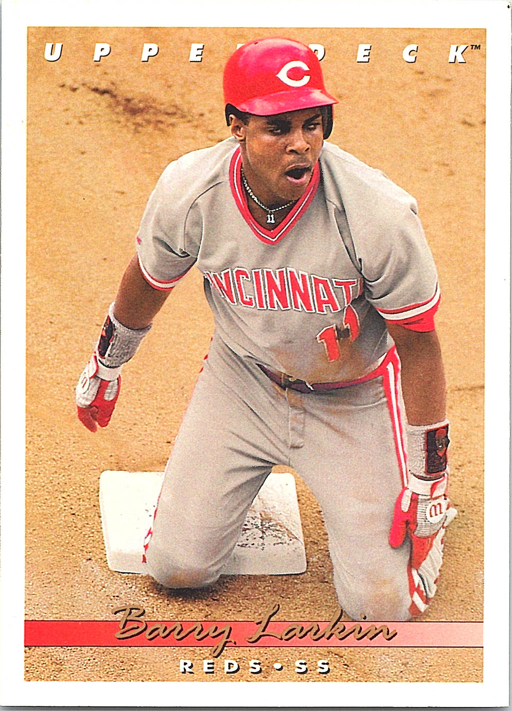 1993 Upper Deck Barry Larkin #245 Gold Hologram Cincinnati Reds Excellent