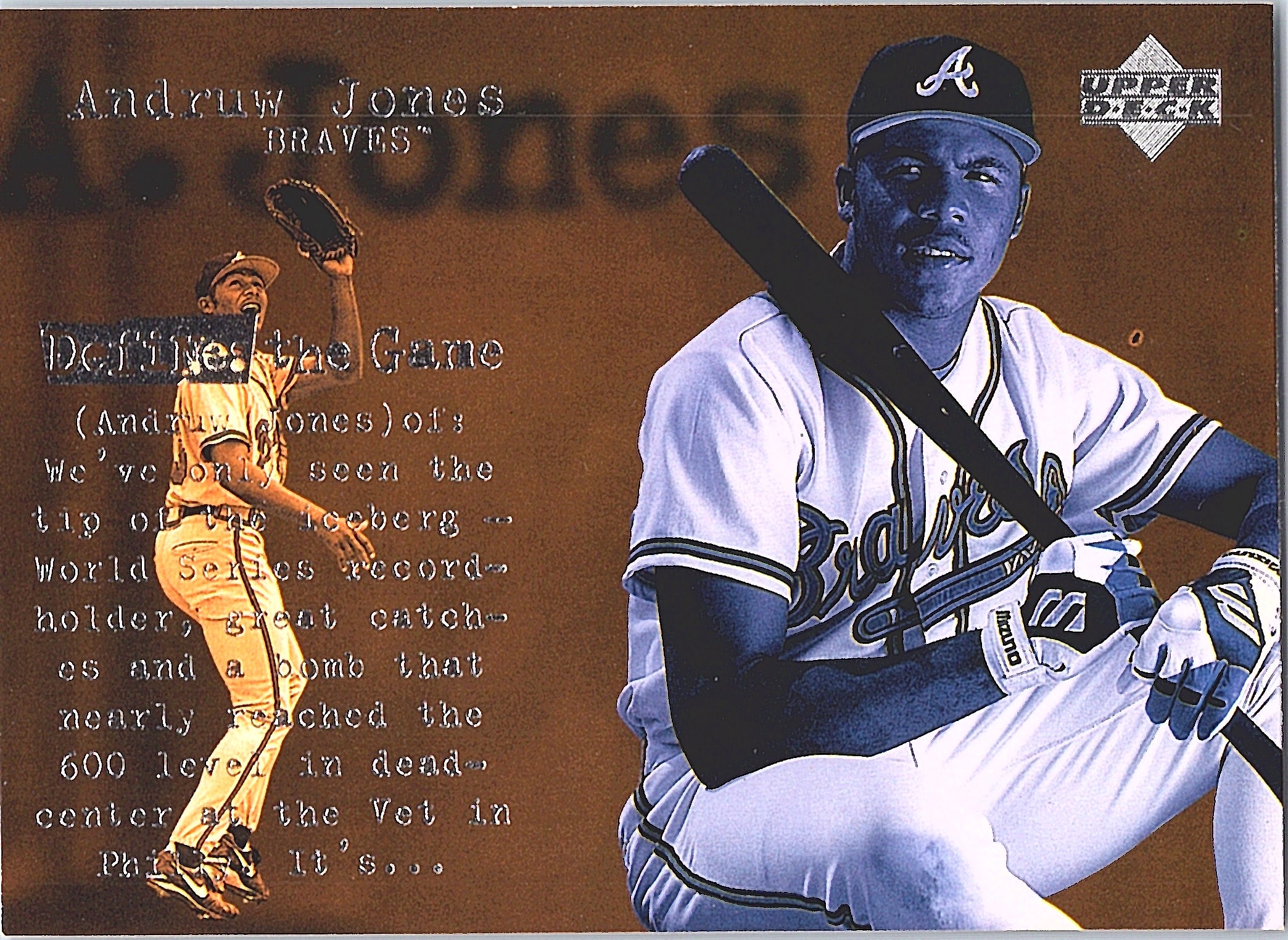 1998 Upper Deck Andruw Jones #151 Atlanta Braves Excellent