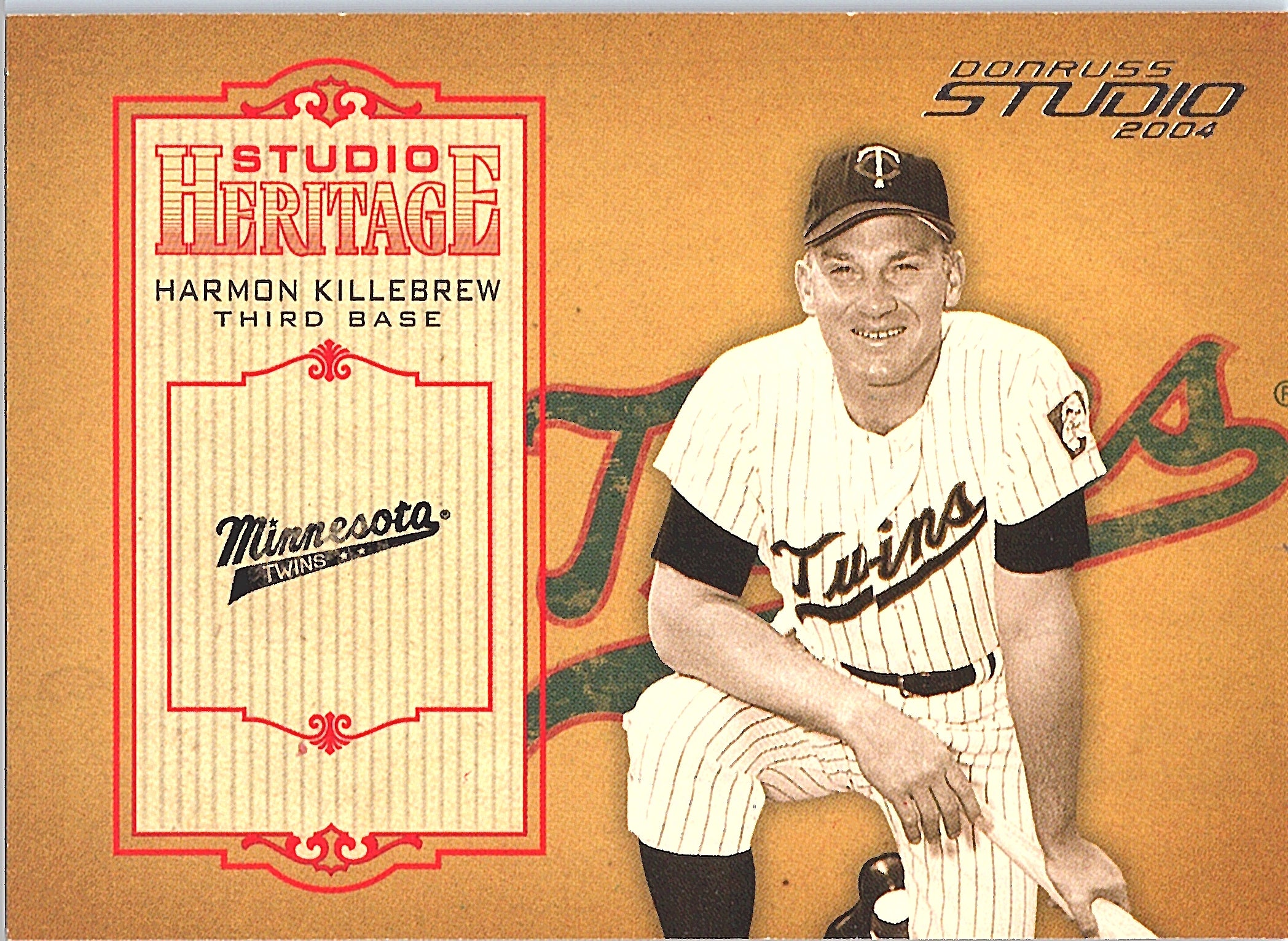 2004 Donruss Studio Harmon Killebrew #SH-9 Minnesota Twins /999 NM