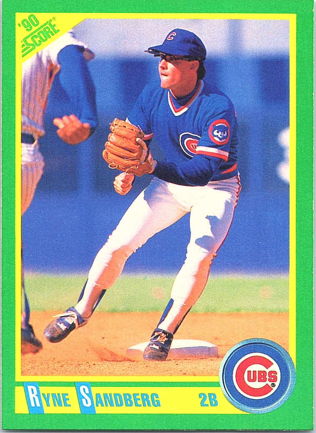 1990 Score Ryne Sandberg #90 Chicago Cubs Excellent