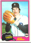 1981 Topps Jack Morris #572 Detroit Tigers Excellent
