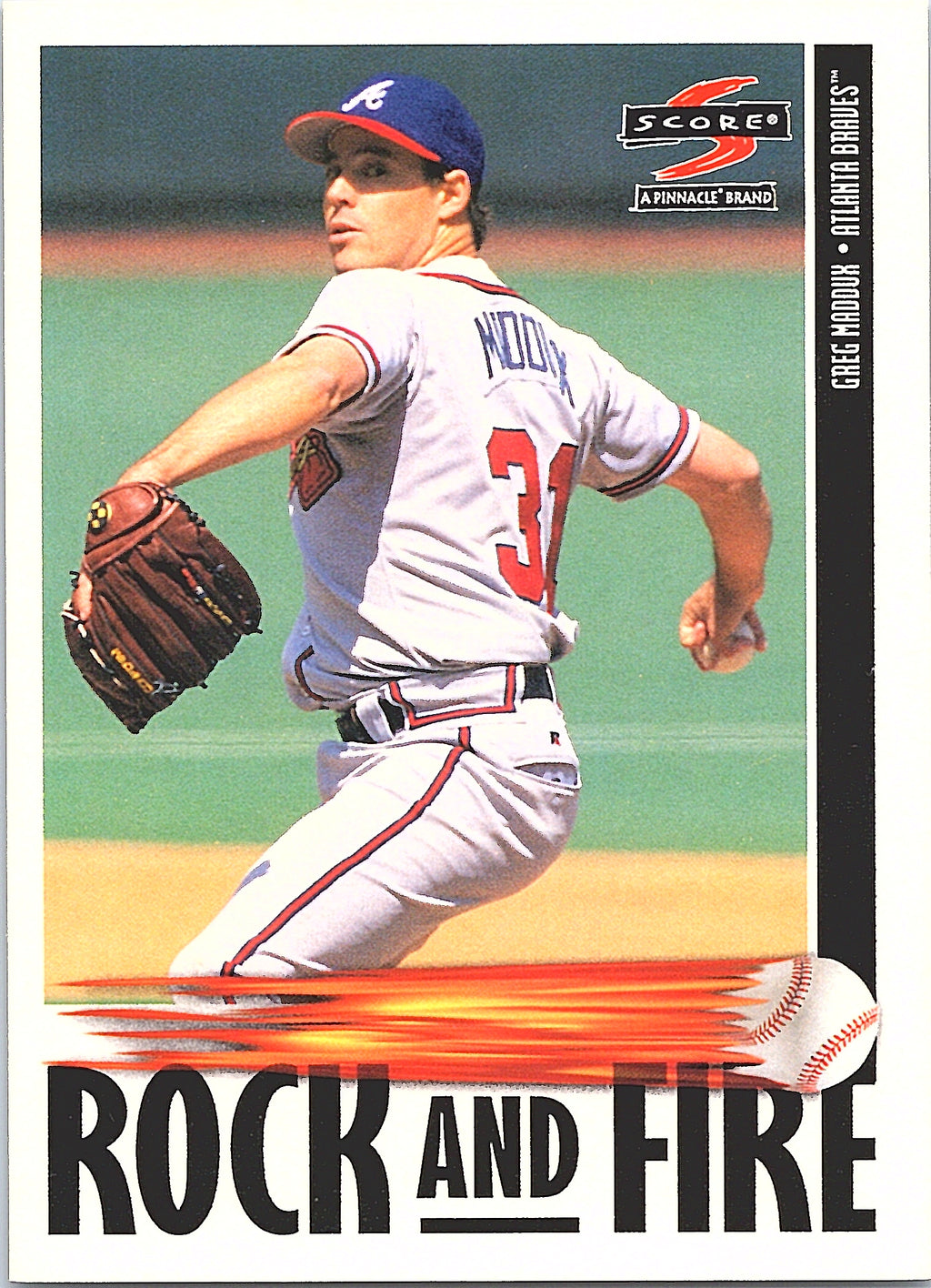 1997 Score Greg Maddux #520 Atlanta Braves Excellent