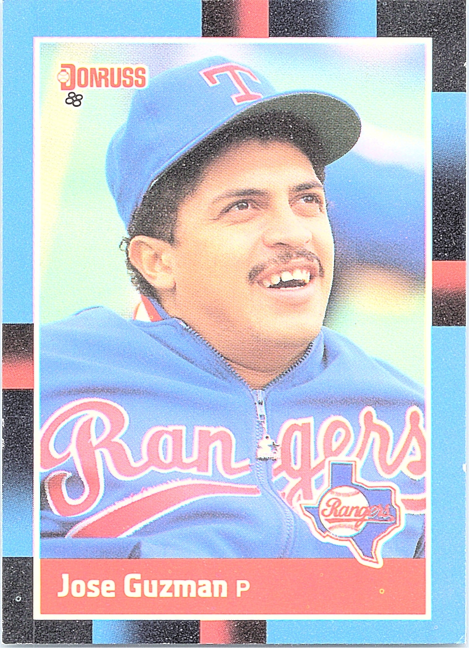 1988 Donruss Jose Guzman #136 Texas Rangers Excellent