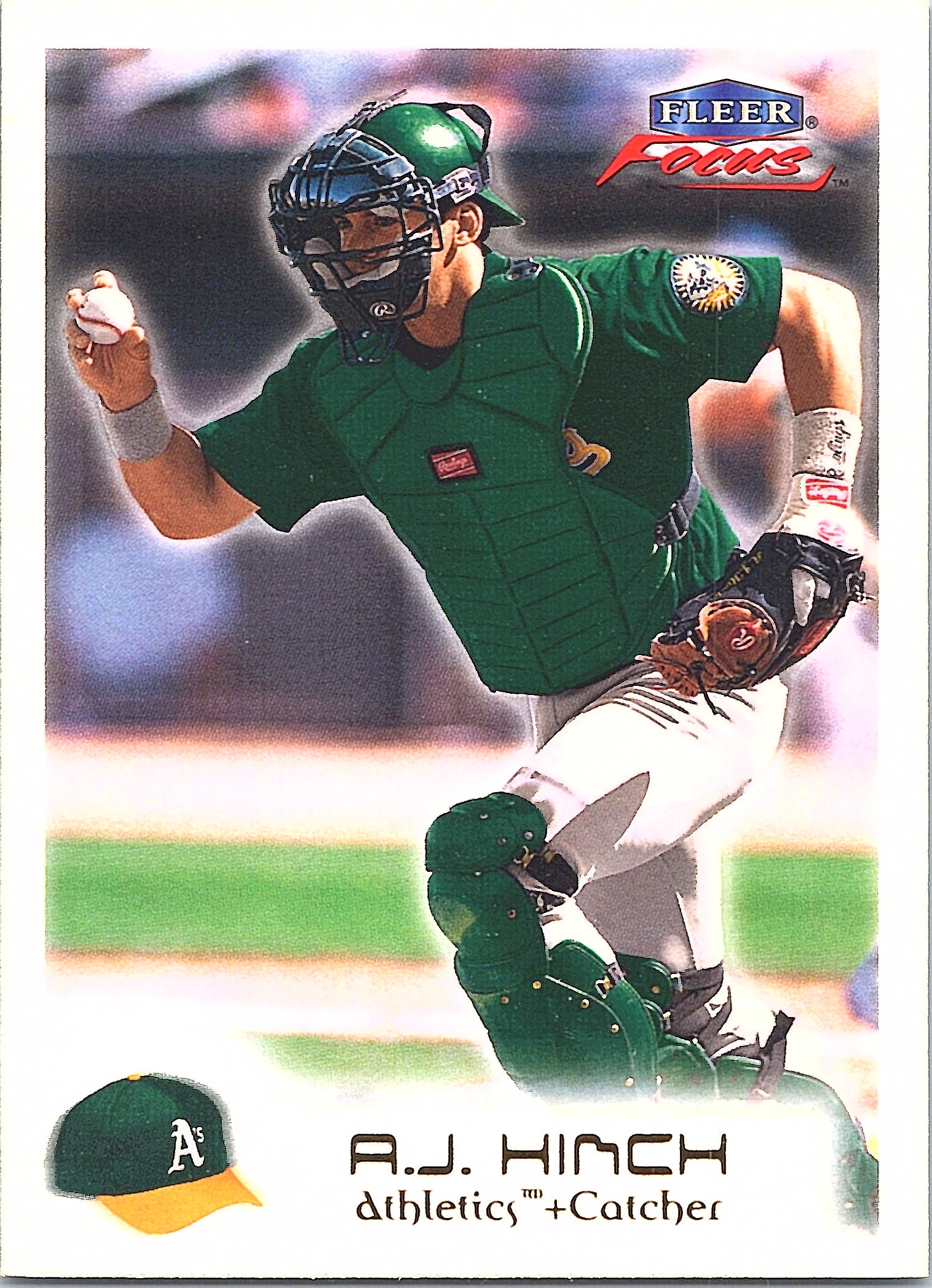 2000 Fleer Focus A.J. Hinch #178 Oakland Athletics SN Excellent