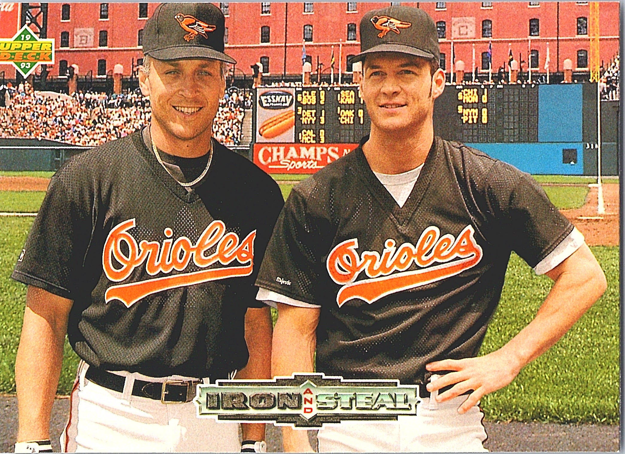 1993 Upper Deck Cal Ripken Jr. / Brady Anderson #44 Baltimore Orioles Excellent