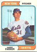 1974 Topps Harry Parker #106 New York Mets Excellent