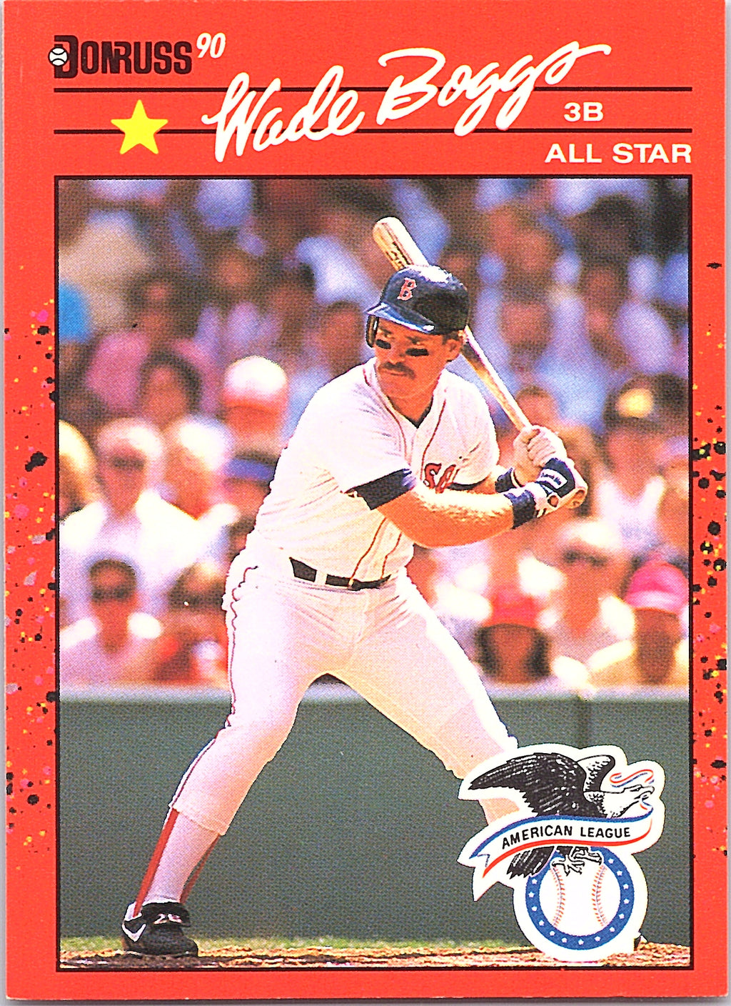 1990 Donruss Wade Boggs #712c Boston Red Sox Excellent