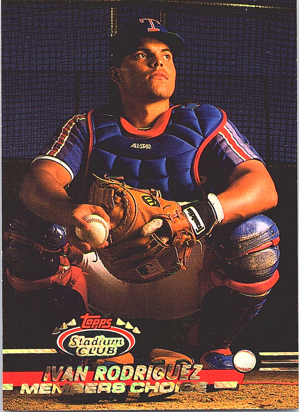 1993 Stadium Club Ivan Rodriguez #592 Texas Rangers Excellent
