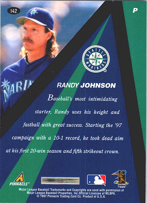 1997 Pinnacle X-Press Randy Johnson #142 Seattle Mariners Excellent