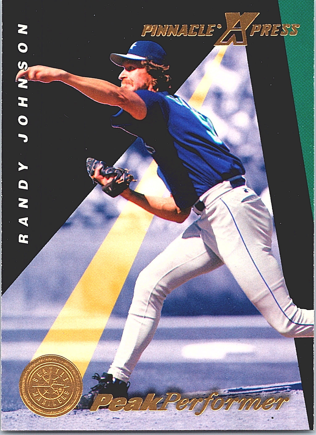 1997 Pinnacle X-Press Randy Johnson #142 Seattle Mariners Excellent