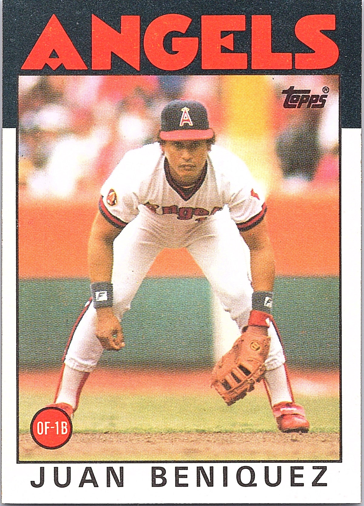 1986 Topps Juan Beniquez #325 California Angels Excellent
