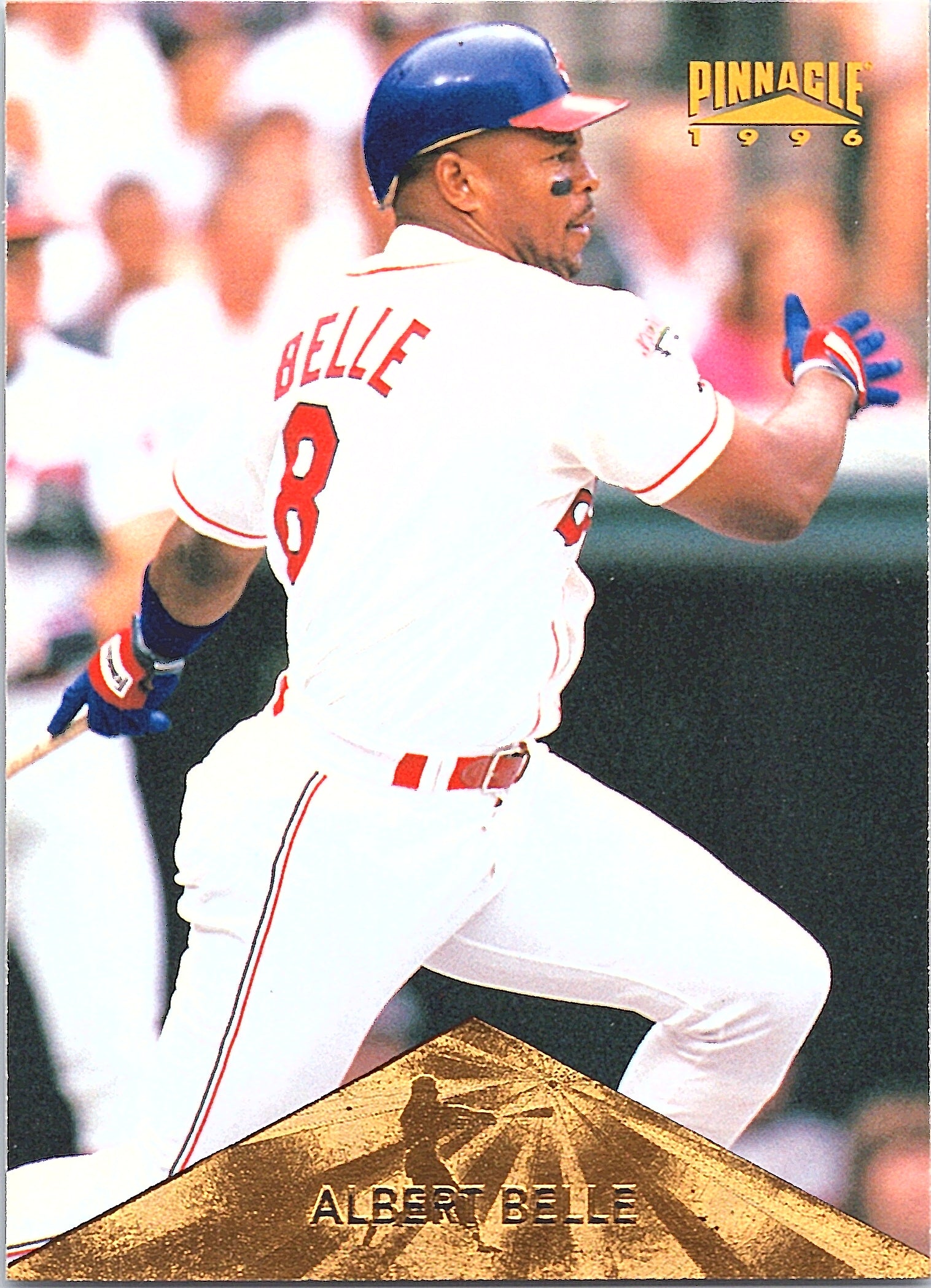 1996 Pinnacle Albert Belle #207 Cleveland Indians Excellent