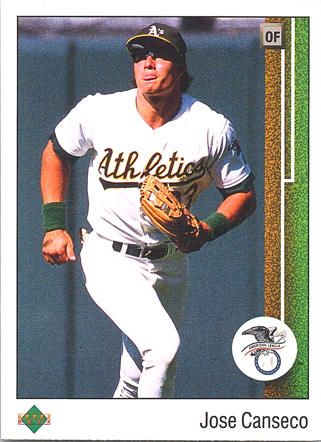 1989 Upper Deck Jose Canseco #659b Oakland Athletics Excellent