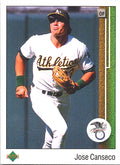 1989 Upper Deck Jose Canseco #659b Oakland Athletics Excellent