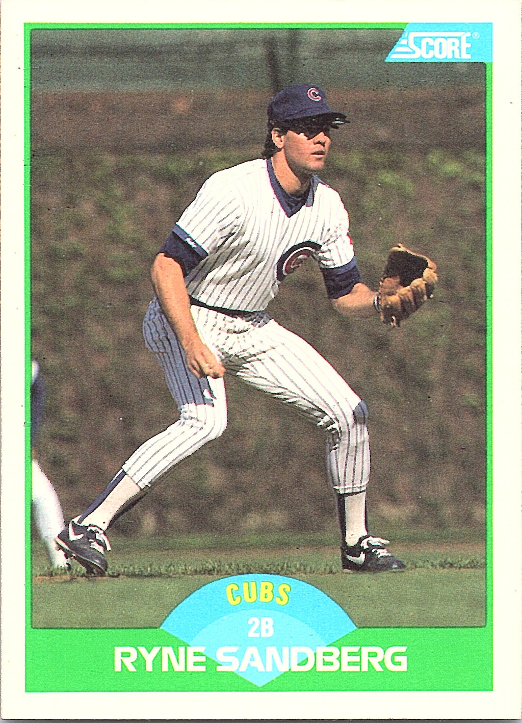 1989 Score Ryne Sandberg #35 Chicago Cubs Excellent
