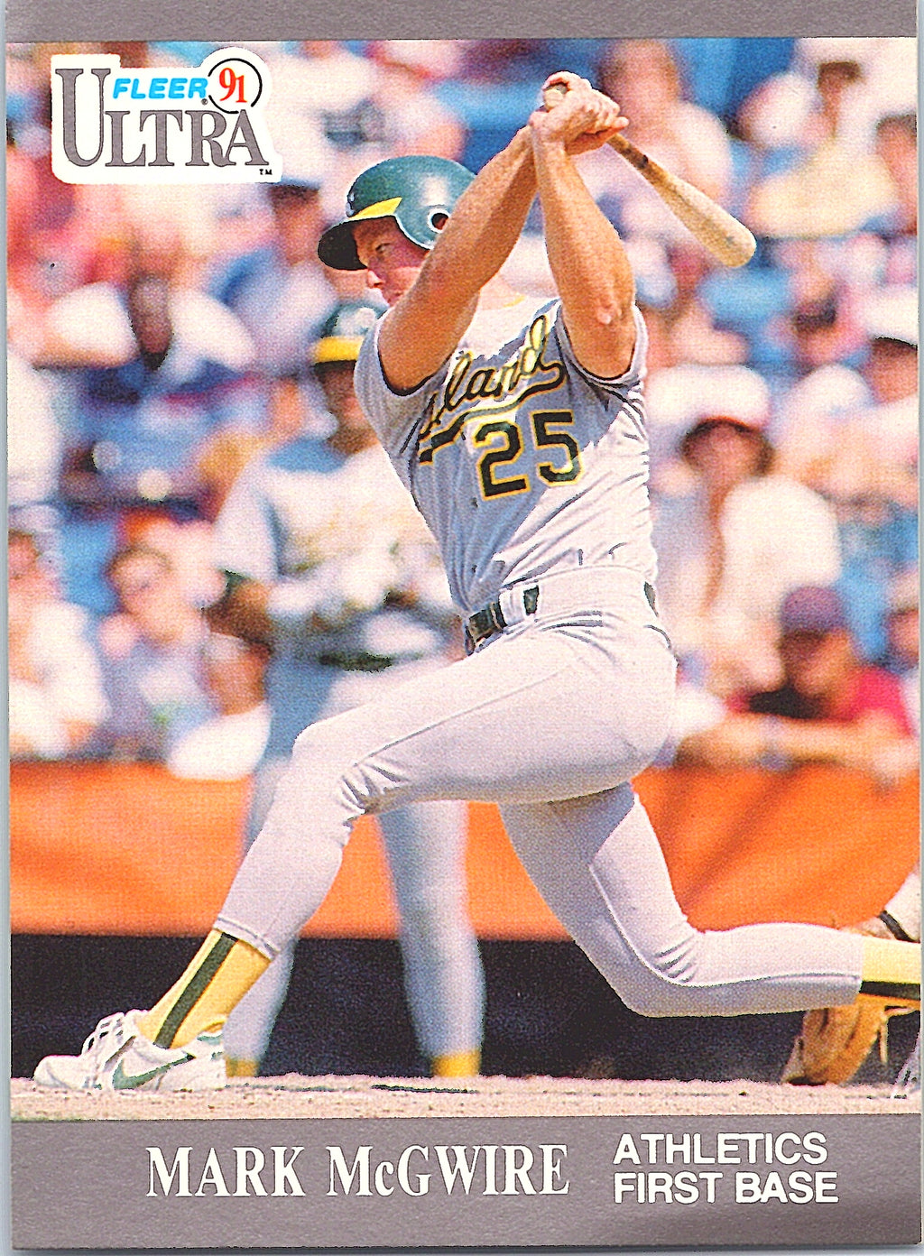 1991 Fleer Ultra Mark McGwire #251 Oakland Athletics Excellent