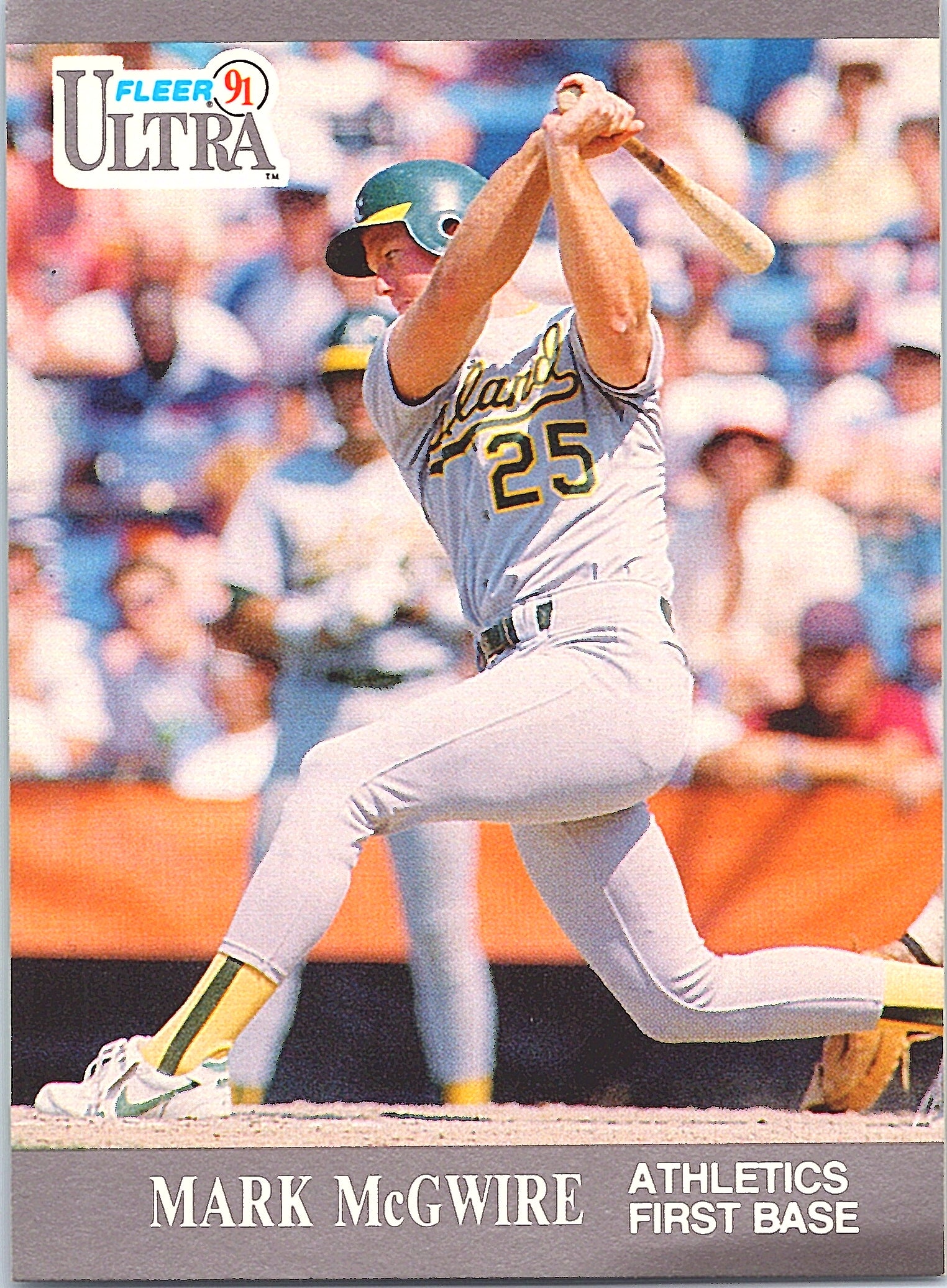 1991 Fleer Ultra Mark McGwire #251 Oakland Athletics Excellent
