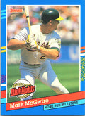 1991 Donruss Mark McGwire #BC-9 Bonus Cards Oakland Athletics Excellent