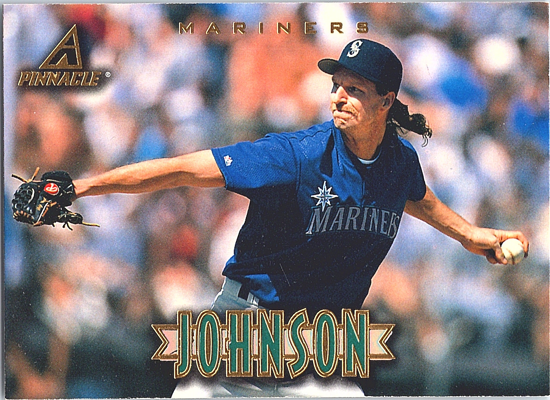 1997 New Pinnacle Randy Johnson #100 Seattle Mariners Excellent