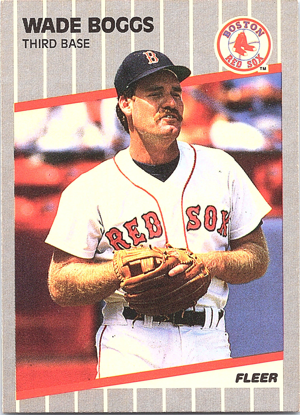 1989 Fleer Wade Boggs #81 Boston Red Sox Excellent