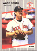 1989 Fleer Wade Boggs #81 Boston Red Sox Excellent