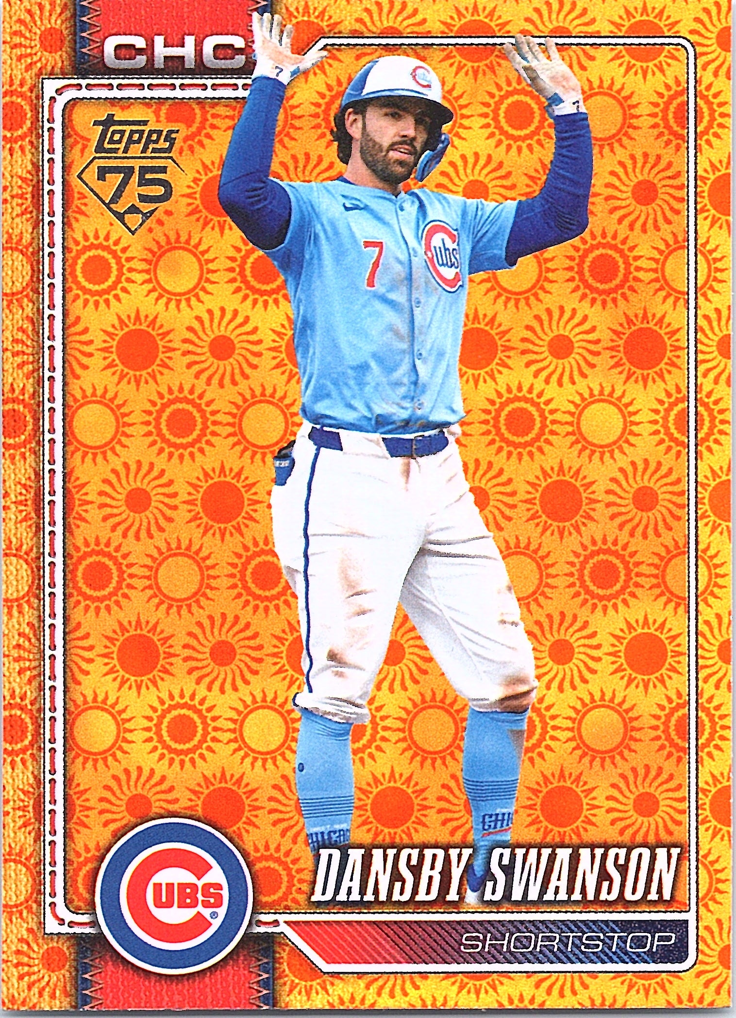 2026 Topps Dansby Swanson #550 Holiday Chicago Cubs Excellent