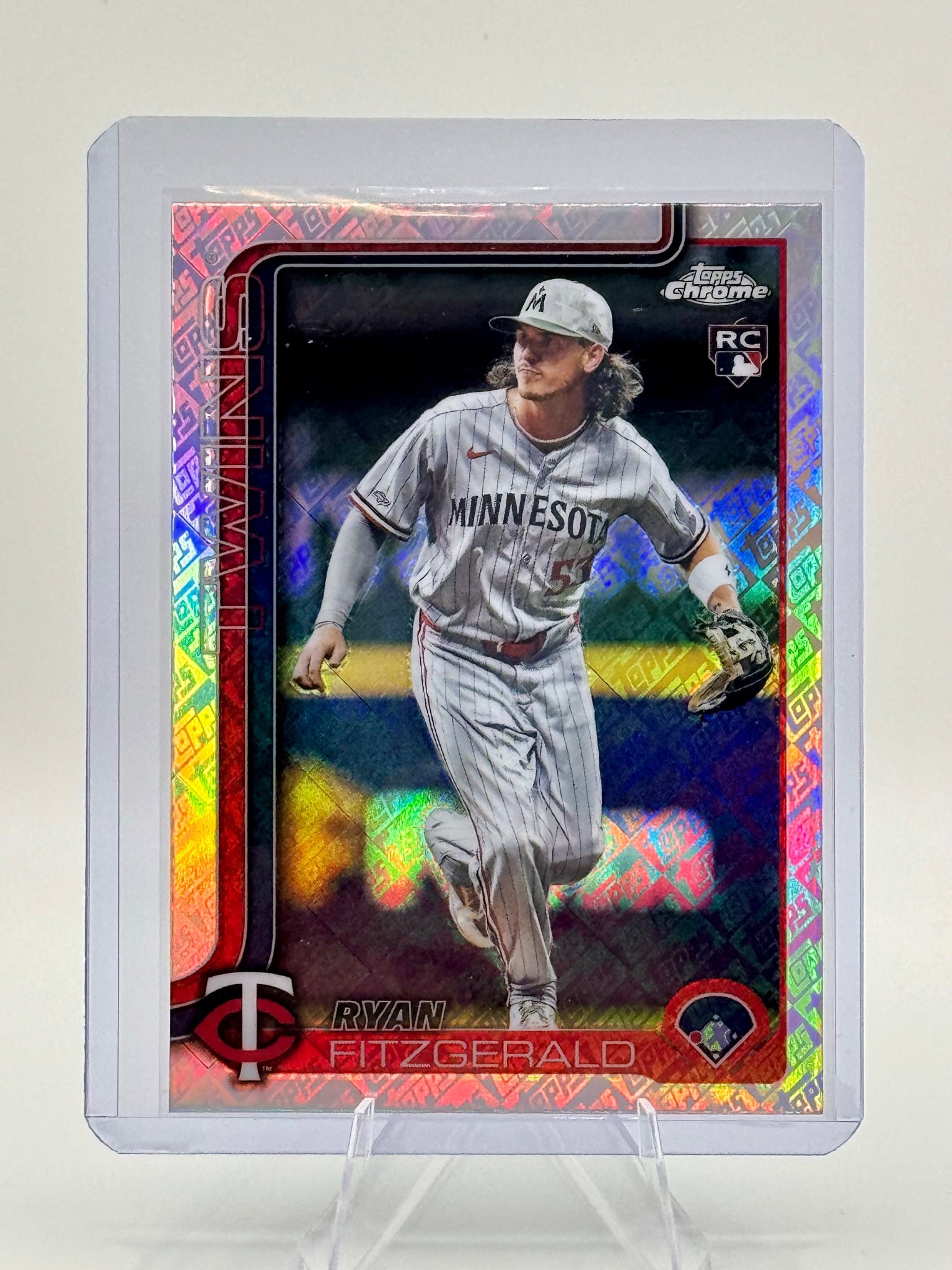 2025 Topps Chrome Update Ryan Fitzgerald #USC8 ToppsFractors Twins RC Near Mint