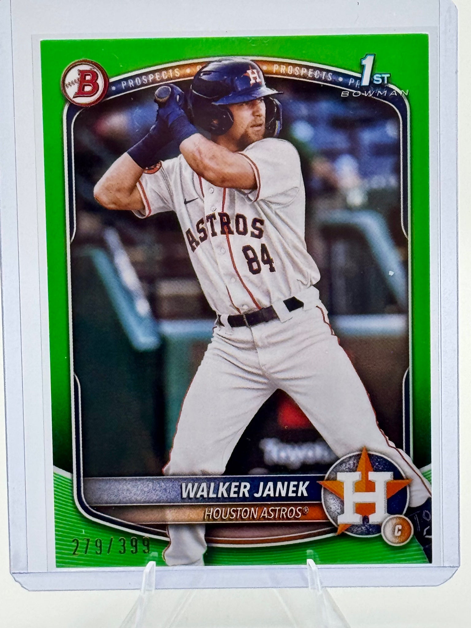 2025 Bowman Walker Janek #BP-15 Prospects Neon Green Astros SN Near Mint