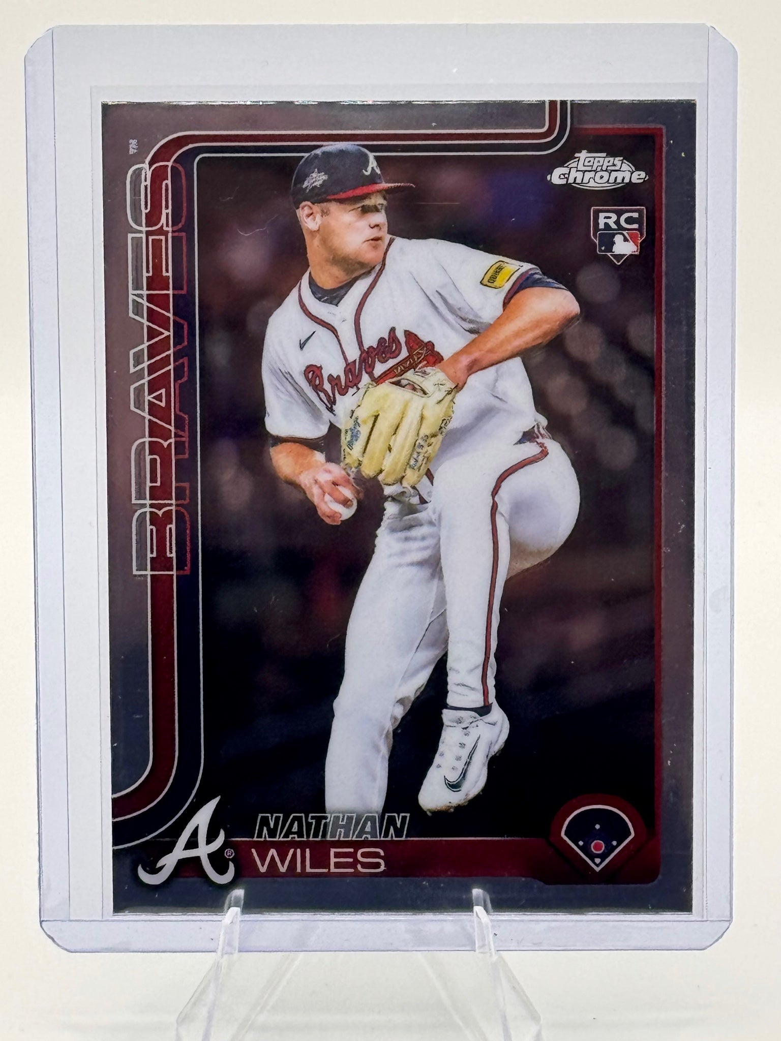 2025 Topps Chrome Update Nathan Wiles #USC172 Braves Rookie Near Mint