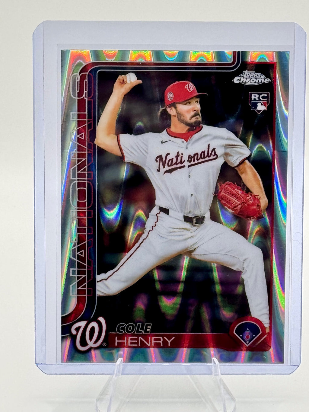 2025 Topps Chrome Update Cole Henry #USC72 RayWave Nationals Rookie Near Mint