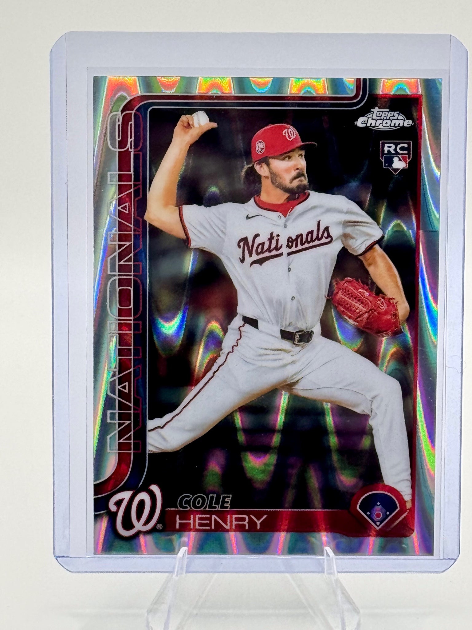 2025 Topps Chrome Update Cole Henry #USC72 RayWave Nationals Rookie Near Mint