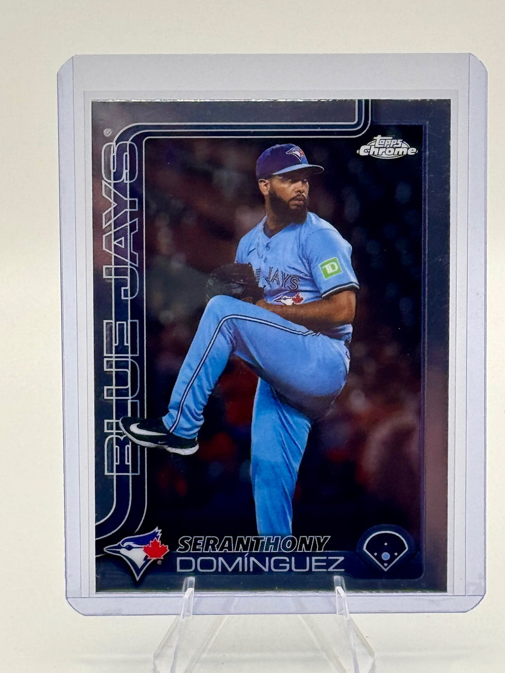 2025 Topps Chrome Update Seranthony Domínguez #USC100 Blue Jays Near Mint