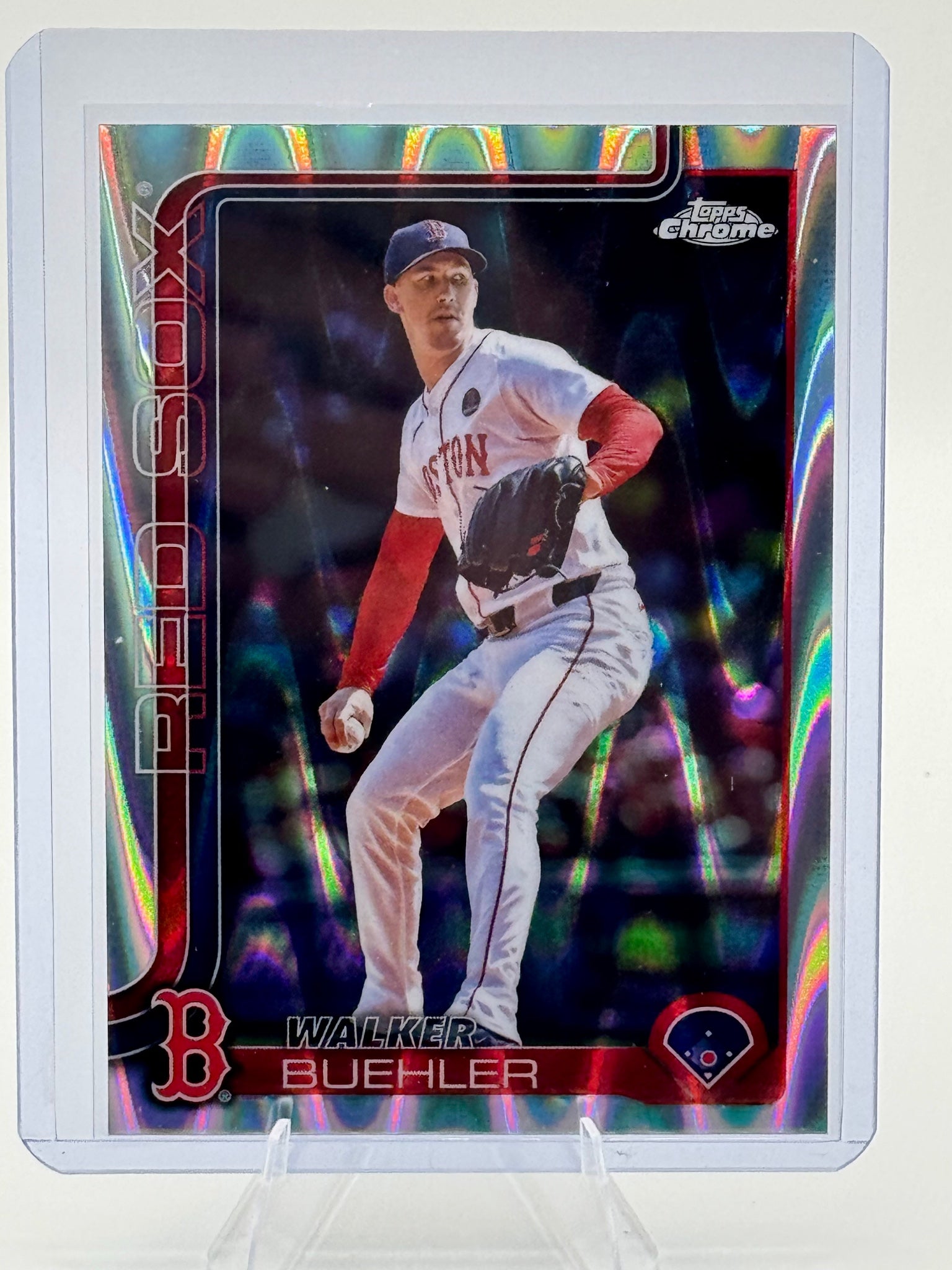 2025 Topps Chrome Update Walker Buehler #USC55 RayWave Red Sox NM