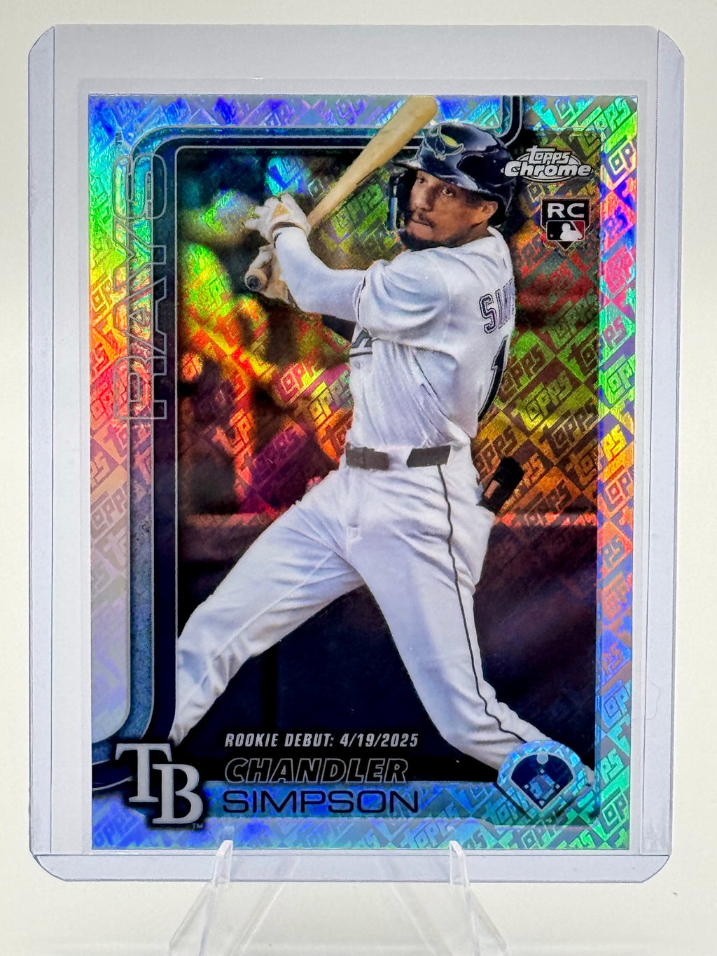 2025 Topps Chrome Update Chandler Simpson #USC17 ToppsFractors Rays NM