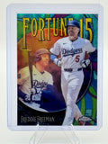 2025 Topps Chrome Update Freddie Freeman #F15-13 Fortune 15 Dodgers Near Mint