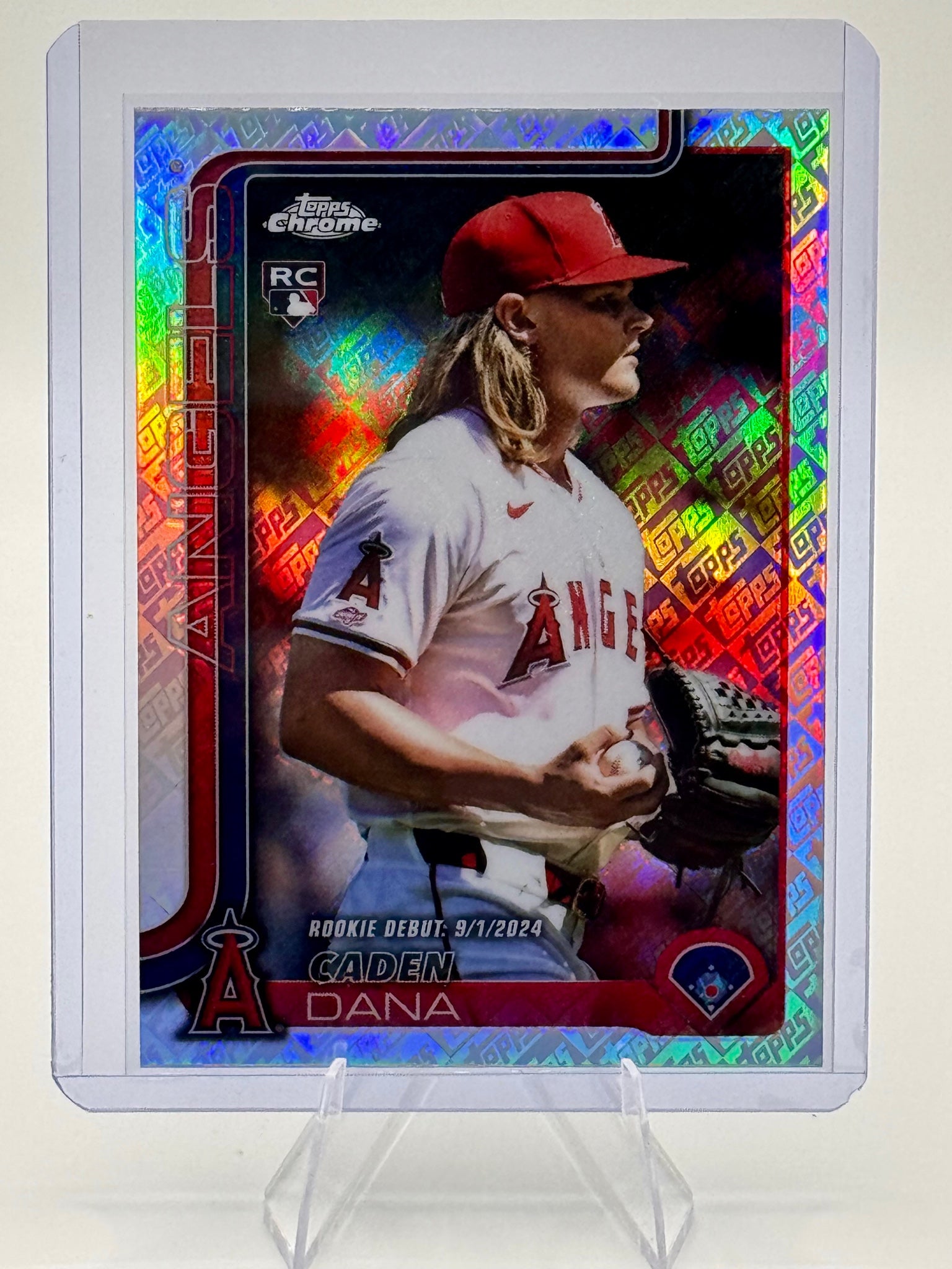 2025 Topps Chrome Update Caden Dana #USC34 ToppsFractors Angels Near Mint