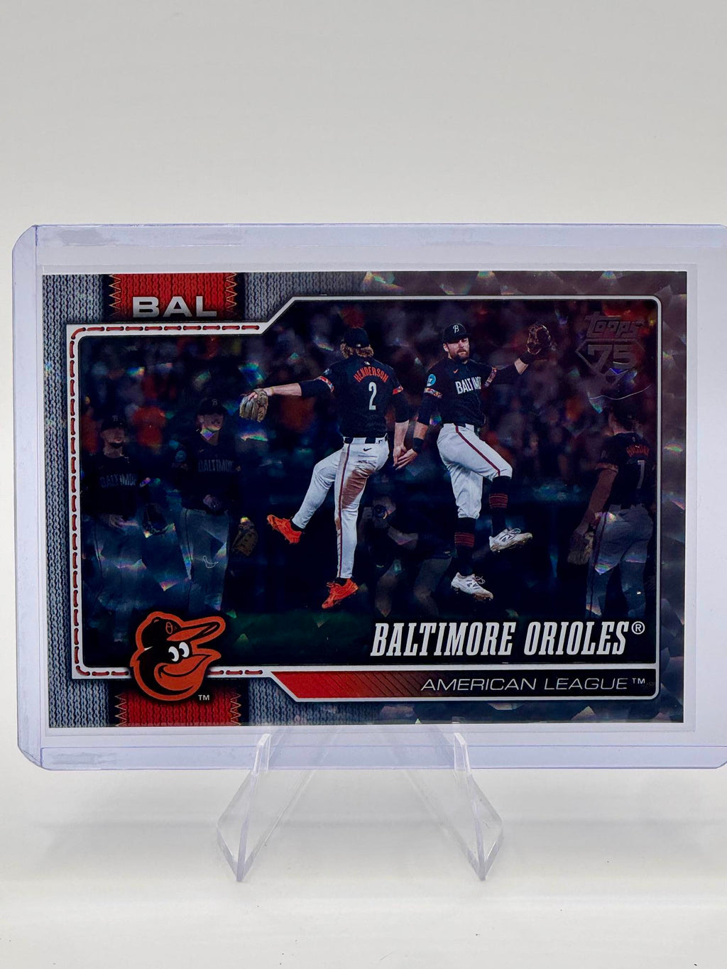 2026 Topps Baltimore Orioles #654 Silver Crackle Foil Orioles Near Mint