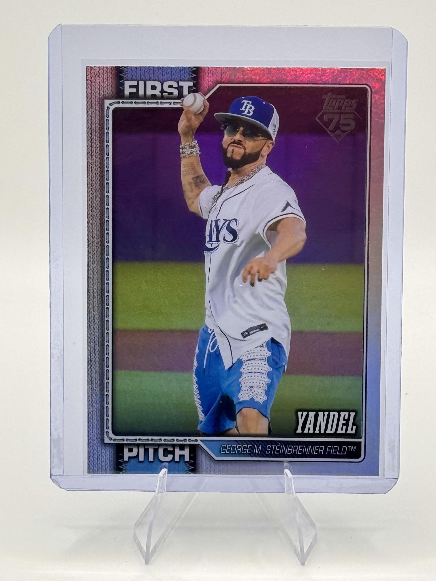 2026 Topps Yandel #FP-12 First Pitch Tampa Bay Rays Near Mint or Better