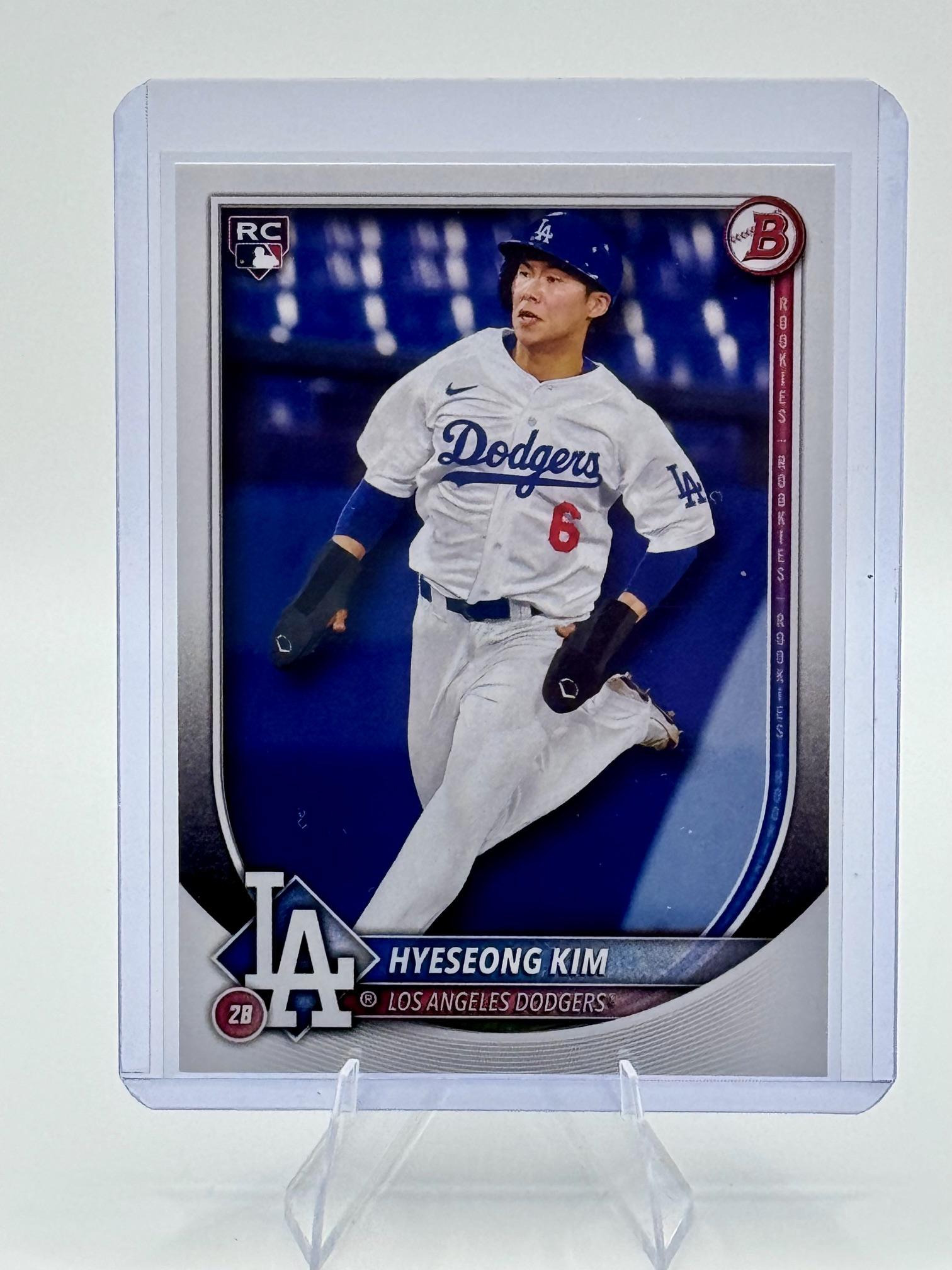 2025 Bowman Hyeseong Kim #91 Los Angeles Dodgers Near Mint or Better