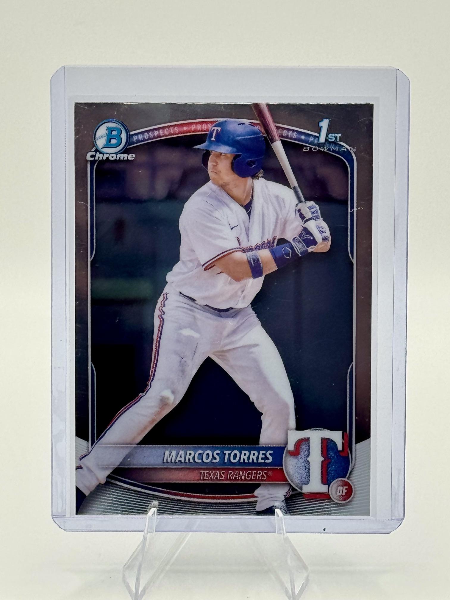 2025 Bowman Marcos Torres #BCP-94 Chrome Prospects Rangers Near Mint