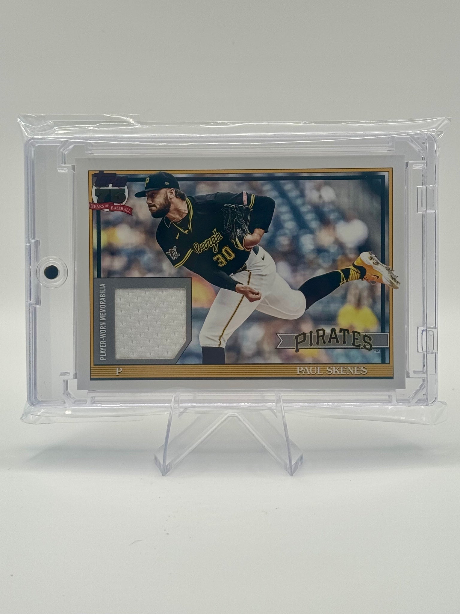 2026 Topps Paul Skenes #91R-PS Jersey Relic Pirates Near Mint
